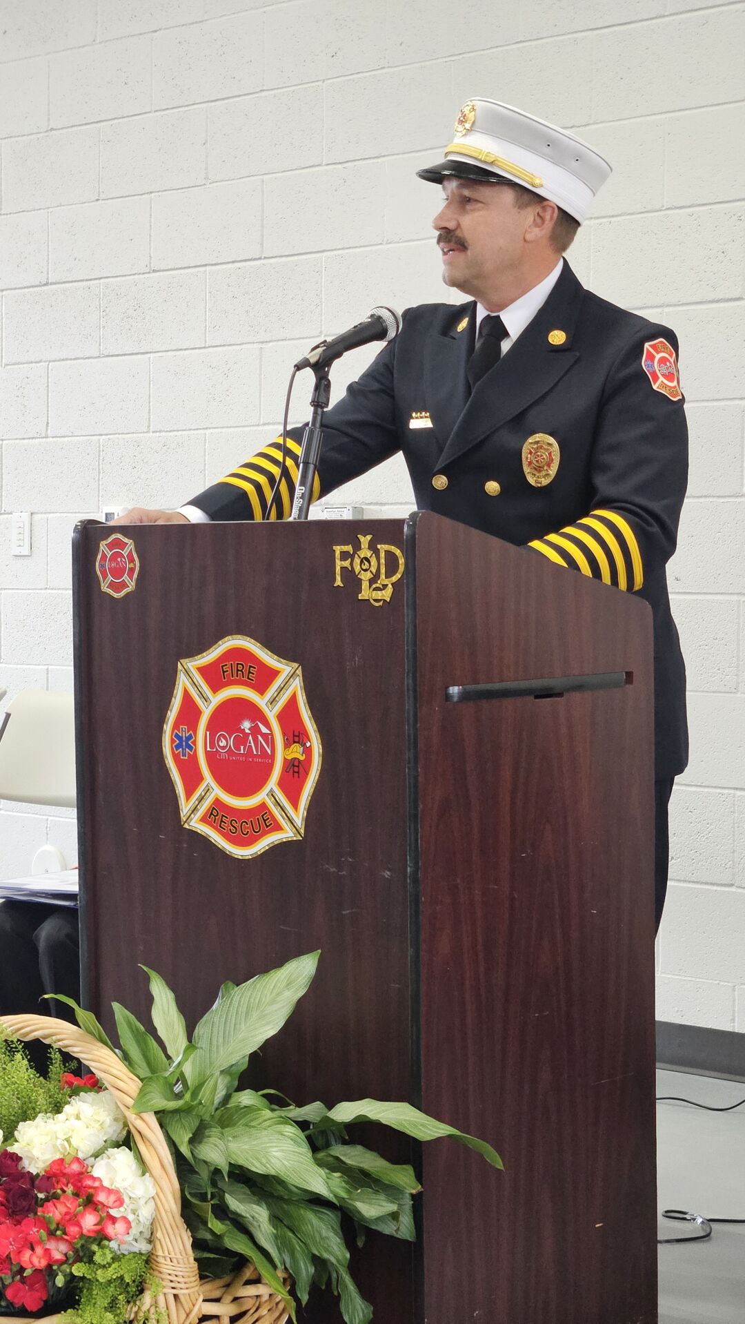 Logan City Fire hose cutting ceremony